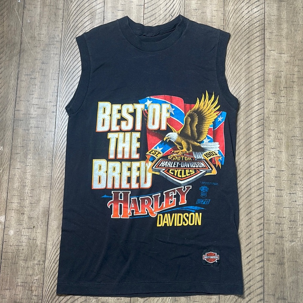 Mens small vintage 1990 Harley Davidson tank top